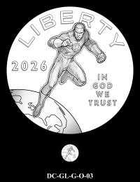 DC-GL-G-O-03 -- 2026 Comic Art Coin and Medal Program - Green Lantern