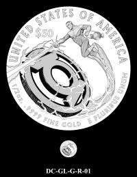 DC-GL-G-R-01 -- 2026 Comic Art Coin and Medal Program - Green Lantern
