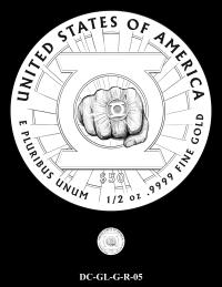 DC-GL-G-R-05 -- 2026 Comic Art Coin and Medal Program - Green Lantern