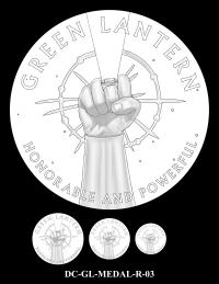 DC-GL-MEDAL-R-03 -- 2026 Comic Art Coin and Medal Program - Green Lantern