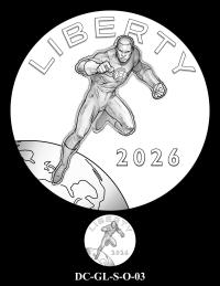 DC-GL-S-O-03 -- 2026 Comic Art Coin and Medal Program - Green Lantern