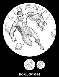 DC-GL-SC-O-02 -- 2026 Comic Art Coin and Medal Program - Green Lantern