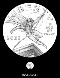 DC-R-G-O-01 -- 2026 Comic Art Coin and Medal Program - Robin