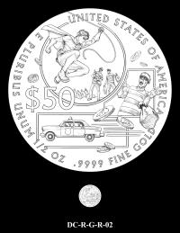 DC-R-G-R-02 -- 2026 Comic Art Coin and Medal Program - Robin
