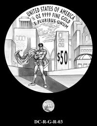 DC-R-G-R-03 -- 2026 Comic Art Coin and Medal Program - Robin