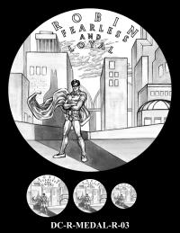 DC-R-MEDAL-R-03 -- 2026 Comic Art Coin and Medal Program - Robin