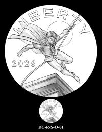 DC-R-S-O-01 -- 2026 Comic Art Coin and Medal Program - Robin