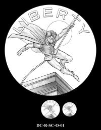 DC-R-SC-O-01 -- 2026 Comic Art Coin and Medal Program - Robin