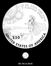 DC-SG-G-R-01 -- 2026 Comic Art Coin and Medal Program - Supergirl