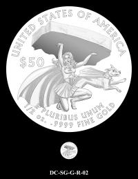DC-SG-G-R-02 -- 2026 Comic Art Coin and Medal Program - Supergirl