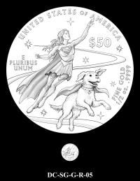 DC-SG-G-R-05 -- 2026 Comic Art Coin and Medal Program - Supergirl