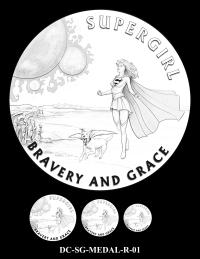 DC-SG-MEDAL-R-01 -- 2026 Comic Art Coin and Medal Program - Supergirl