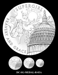 DC-SG-MEDAL-R-03A -- 2026 Comic Art Coin and Medal Program - Supergirl
