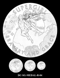 DC-SG-MEDAL-R-04 -- 2026 Comic Art Coin and Medal Program - Supergirl