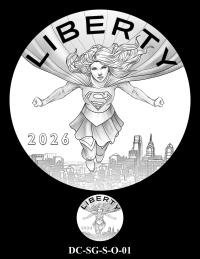 DC-SG-S-O-01 -- 2026 Comic Art Coin and Medal Program - Supergirl