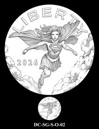 DC-SG-S-O-02 -- 2026 Comic Art Coin and Medal Program - Supergirl