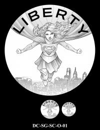 DC-SG-SC-O-01 -- 2026 Comic Art Coin and Medal Program - Supergirl