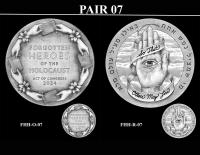 FHH 07 Pair -- Forgotten Heroes of the Holocaust Congressional Gold Medal