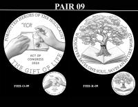 FHH 09 Pair -- Forgotten Heroes of the Holocaust Congressional Gold Medal