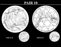 FHH 10 Pair -- Forgotten Heroes of the Holocaust Congressional Gold Medal