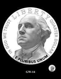 GW-14 -- 2027 – 2030 Youth Sports Quarters Washington Obverse