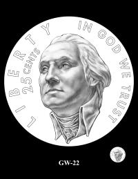 GW-22 -- 2027 – 2030 Youth Sports Quarters Washington Obverse