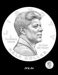 JFK-04 -- 2027 – 2030 Paralympic Sports Half Dollars Kennedy Obverse