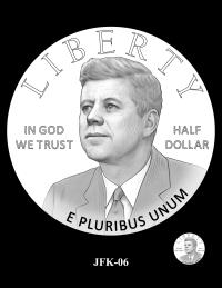 JFK-06 -- 2027 – 2030 Paralympic Sports Half Dollars Kennedy Obverse