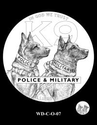 WD-C-O-07 -- 2027 Working Dog Commemorative Coin Program