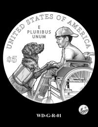 WD-G-R-01 -- 2027 Working Dog Commemorative Coin Program