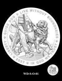 WD-S-O-01 -- 2027 Working Dog Commemorative Coin Program