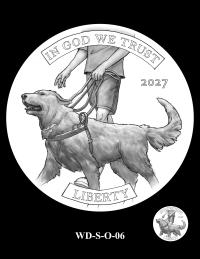 WD-S-O-06 -- 2027 Working Dog Commemorative Coin Program