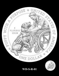 WD-S-R-01 -- 2027 Working Dog Commemorative Coin Program