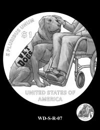 WD-S-R-07 -- 2027 Working Dog Commemorative Coin Program