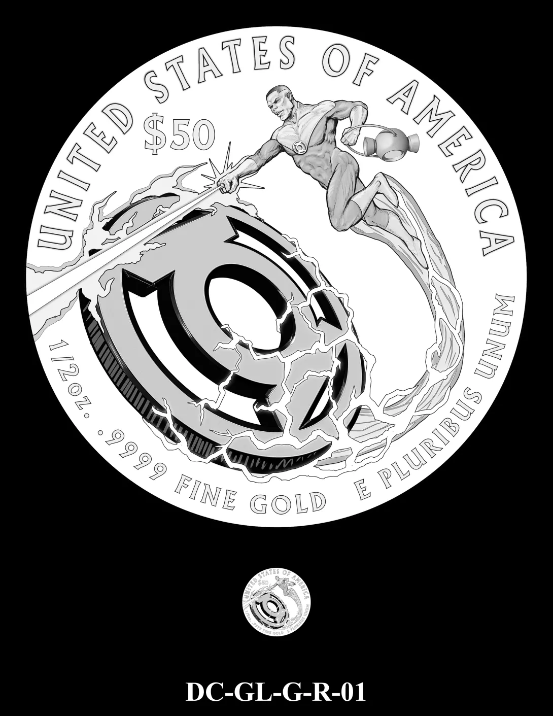 DC-GL-G-R-01 -- 2026 Comic Art Coin and Medal Program - Green Lantern