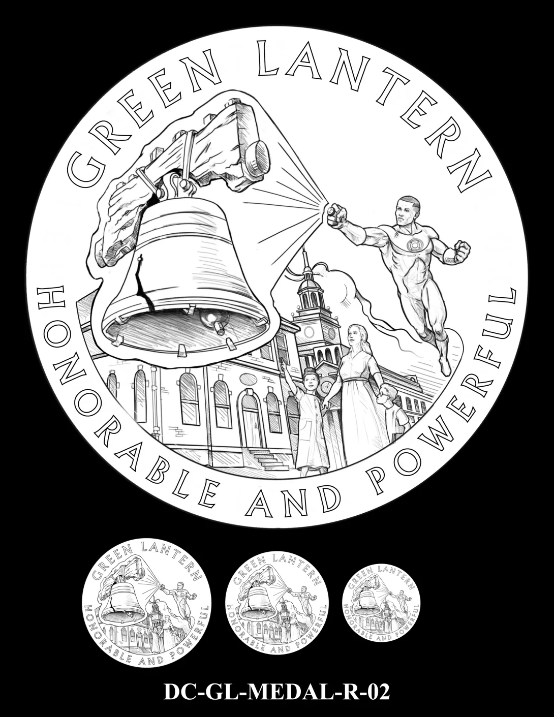 DC-GL-MEDAL-R-02 -- 2026 Comic Art Coin and Medal Program - Green Lantern