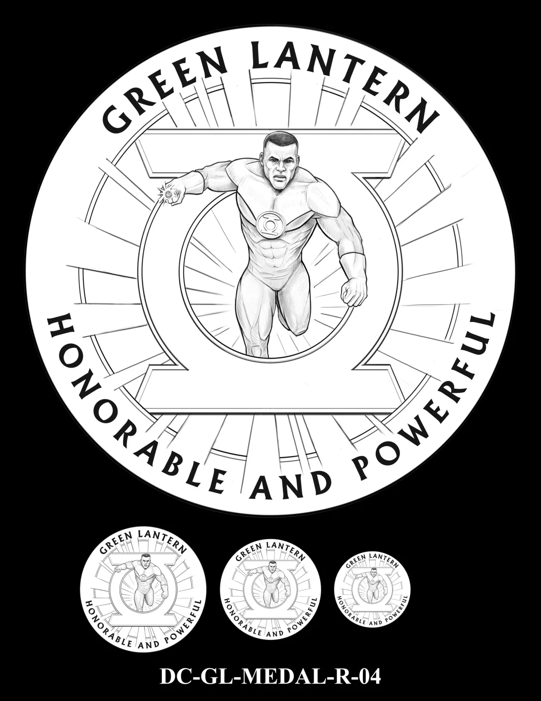 DC-GL-MEDAL-R-04 -- 2026 Comic Art Coin and Medal Program - Green Lantern