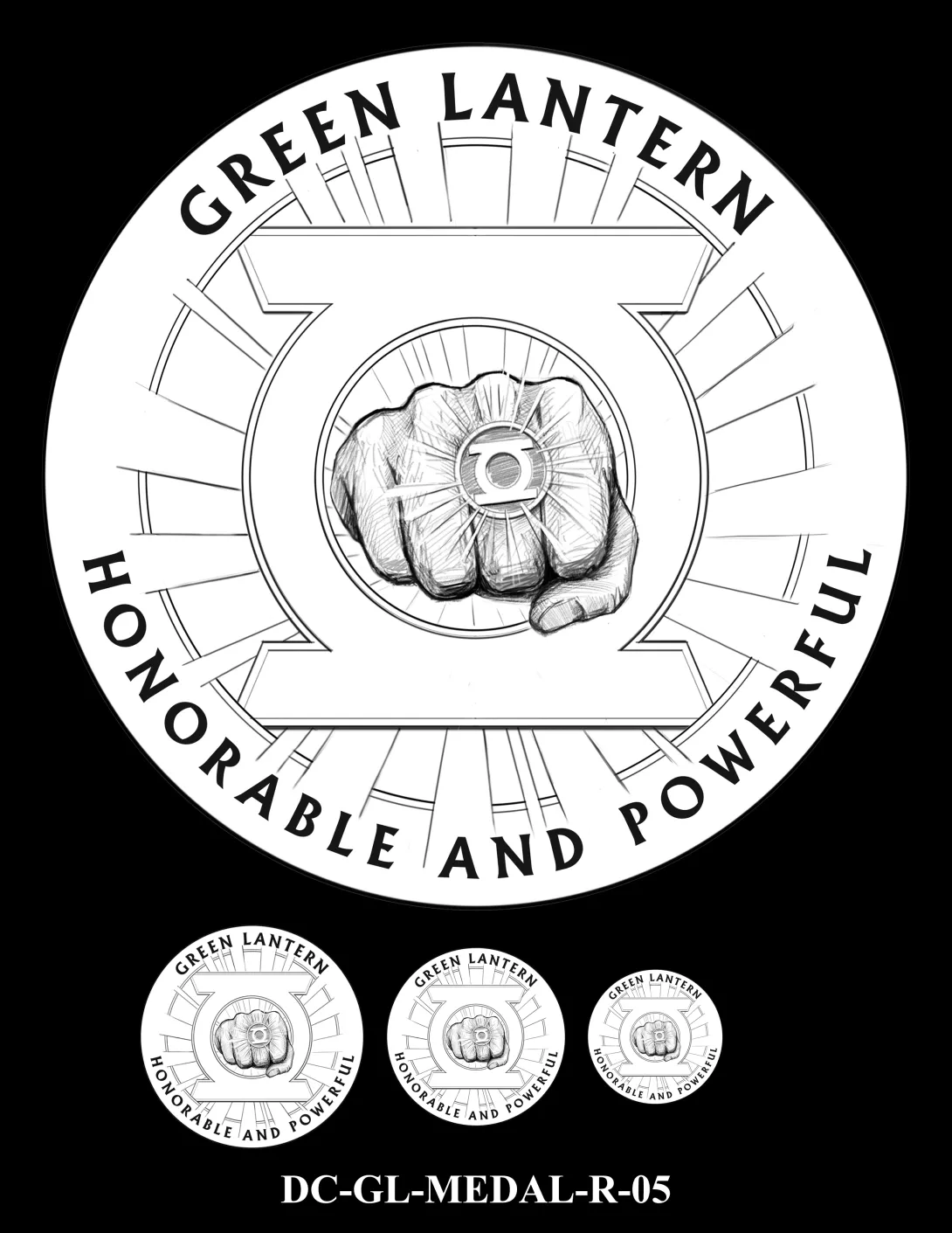 DC-GL-MEDAL-R-05 -- 2026 Comic Art Coin and Medal Program - Green Lantern