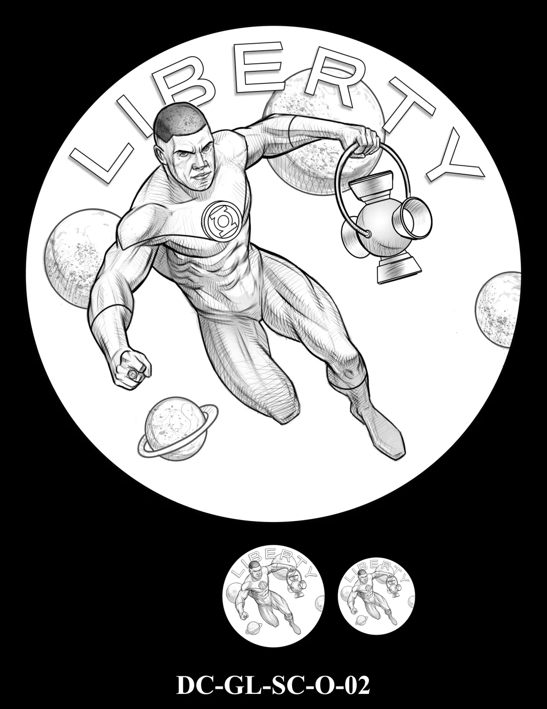 DC-GL-SC-O-02 -- 2026 Comic Art Coin and Medal Program - Green Lantern