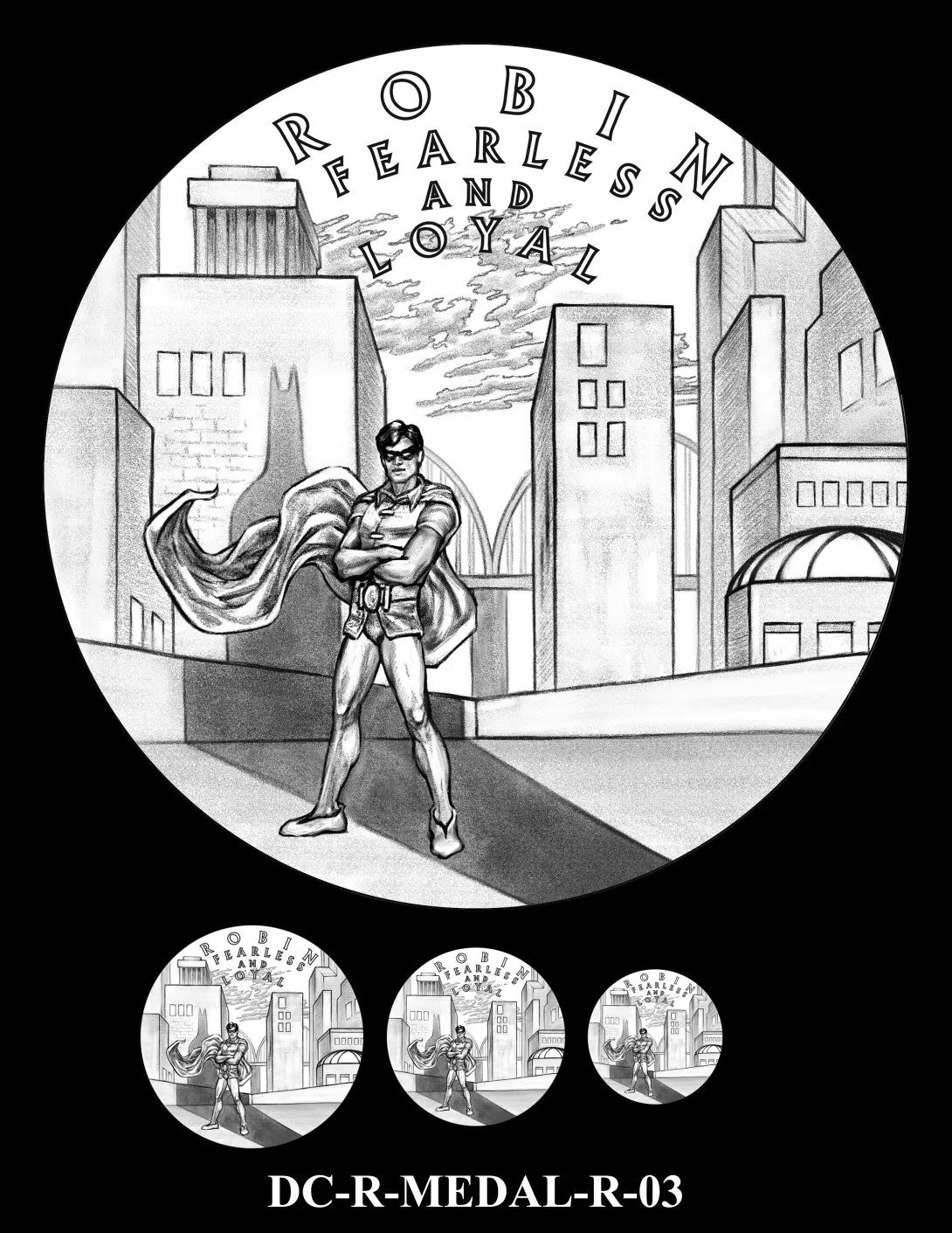 DC-R-MEDAL-R-03 -- 2026 Comic Art Coin and Medal Program - Robin