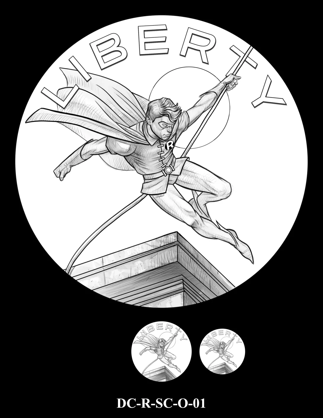 DC-R-SC-O-01 -- 2026 Comic Art Coin and Medal Program - Robin
