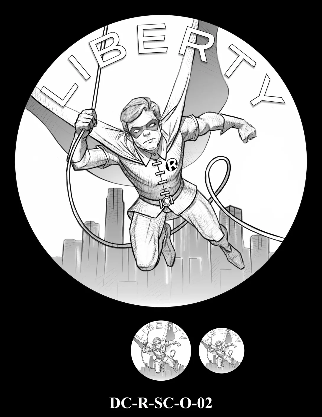DC-R-SC-O-02 -- 2026 Comic Art Coin and Medal Program - Robin