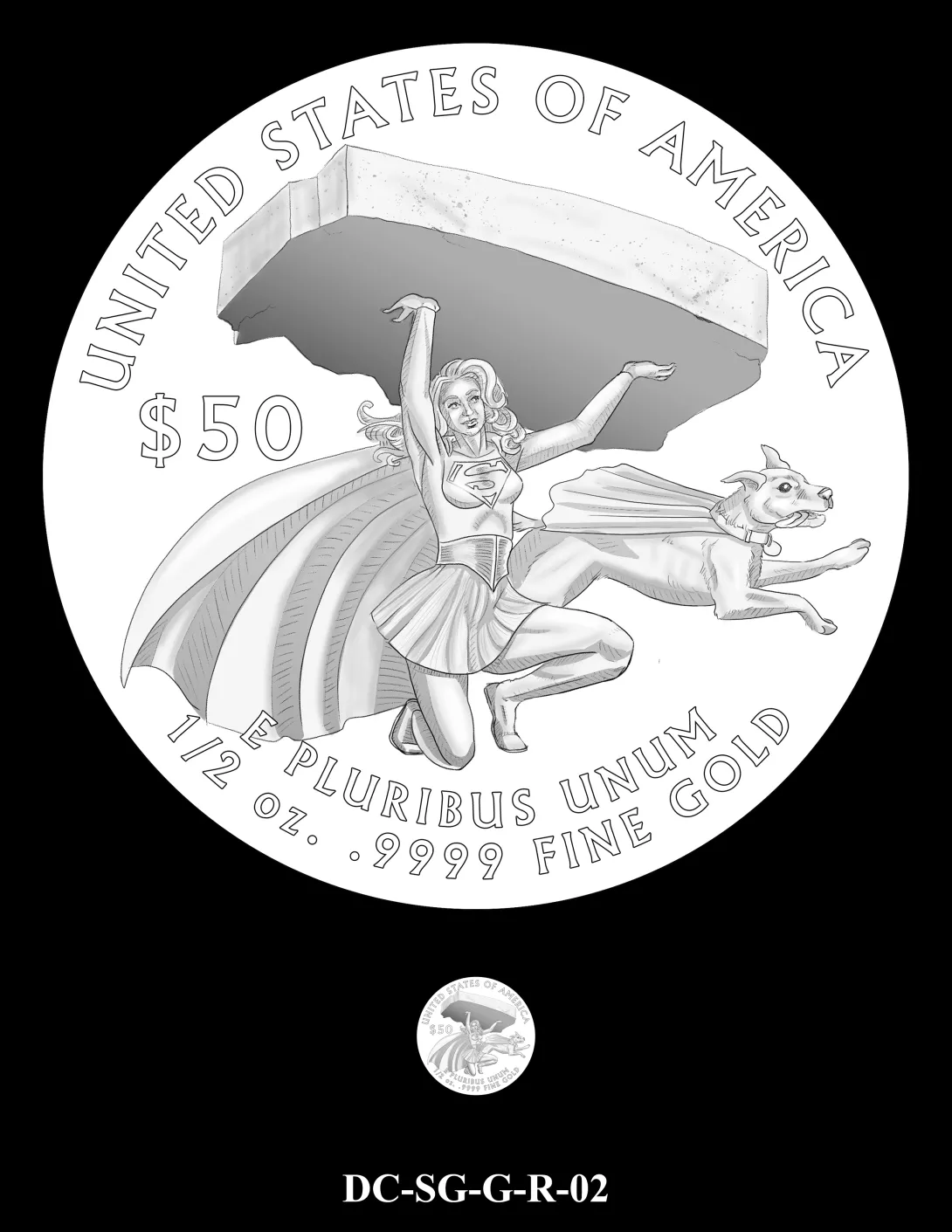 DC-SG-G-R-02 -- 2026 Comic Art Coin and Medal Program - Supergirl