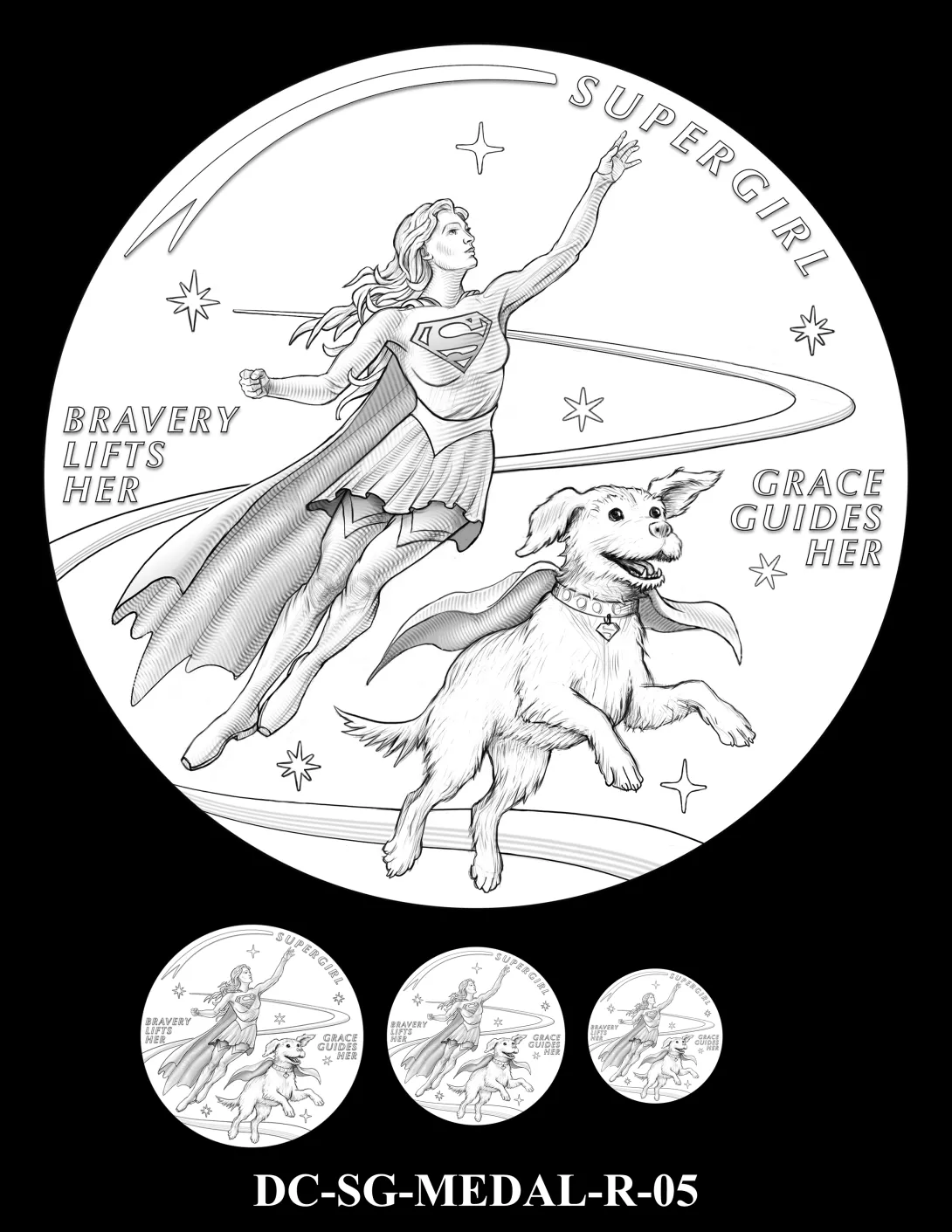 DC-SG-MEDAL-R-05 -- 2026 Comic Art Coin and Medal Program - Supergirl