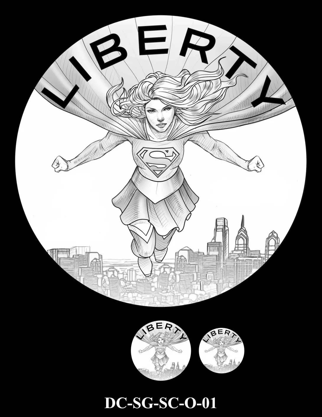 DC-SG-SC-O-01 -- 2026 Comic Art Coin and Medal Program - Supergirl