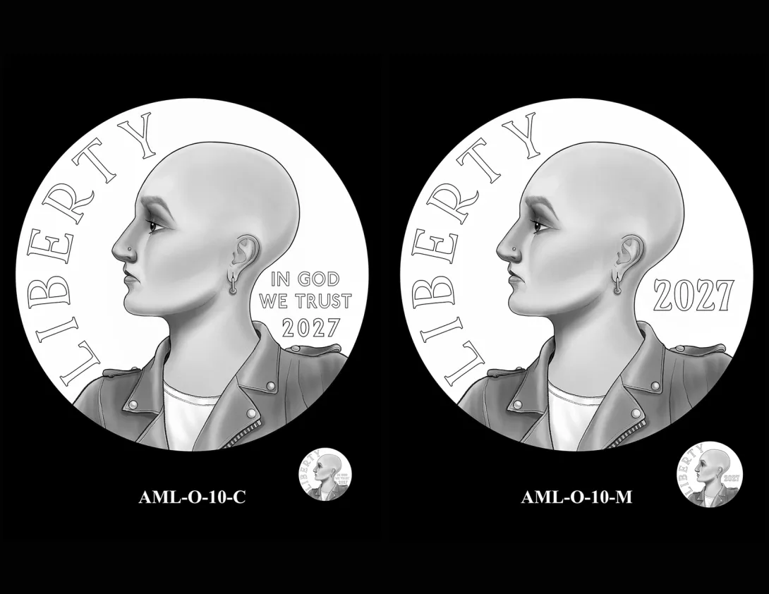 AML Obverses 10 -- 2027 American Liberty Coin and Medal