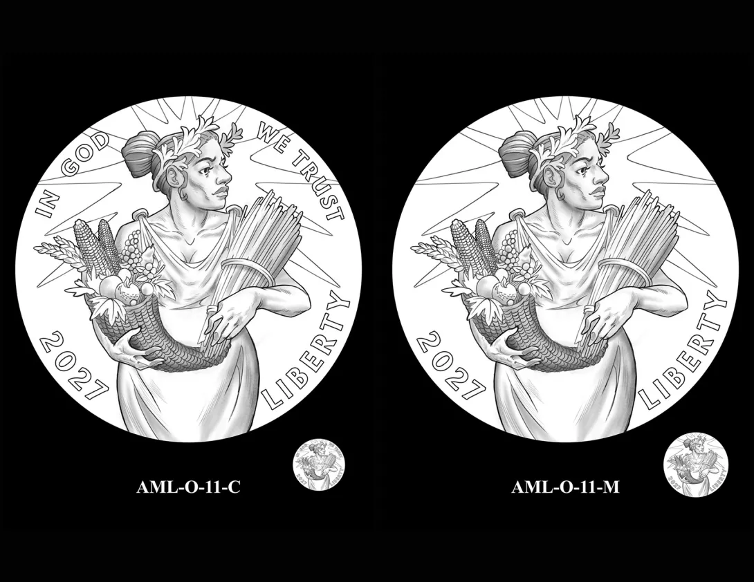 AML Obverses 11 -- 2027 American Liberty Coin and Medal
