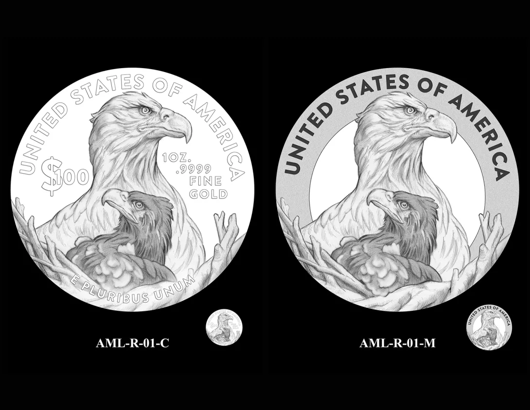 AML Reverses 01 -- 2027 American Liberty Coin and Medal
