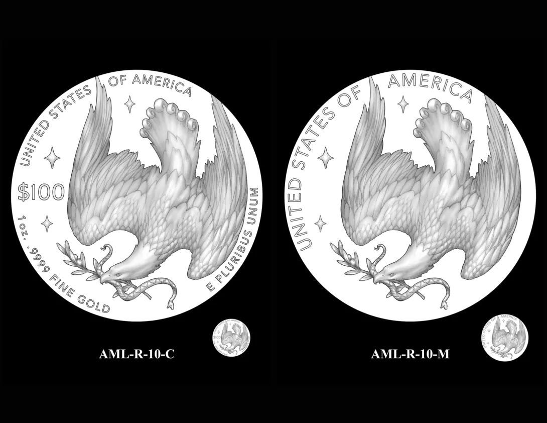 AML Reverses 10 -- 2027 American Liberty Coin and Medal
