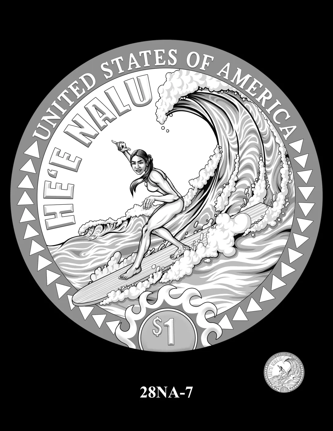 28NA-7 -- 2028 Native American $1 Coin